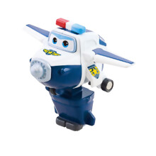 Super Wings 5" Transforming Paul Airplane Toys Vehicle, Action Figure, Plane to Robot, Suitable 3 4 5 year old Preschool Kids, Fun Plane Toys for Boys