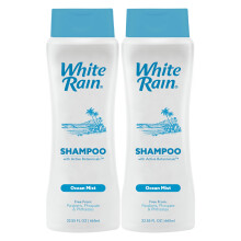 White Rain Fuktgivande Schampo - Ocean Mist Doft, 2-pack (15 fl oz Varje), Hydrerande Schampo för Alla