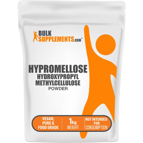 BulkSupplements.com Hypromellose Pulver - Hydroxylpropylmethylcellulose, 1kg (2,2 lbs)