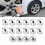 20Pcs 17mm Wheel Nut Covers Black ABS Anti-Theft 3