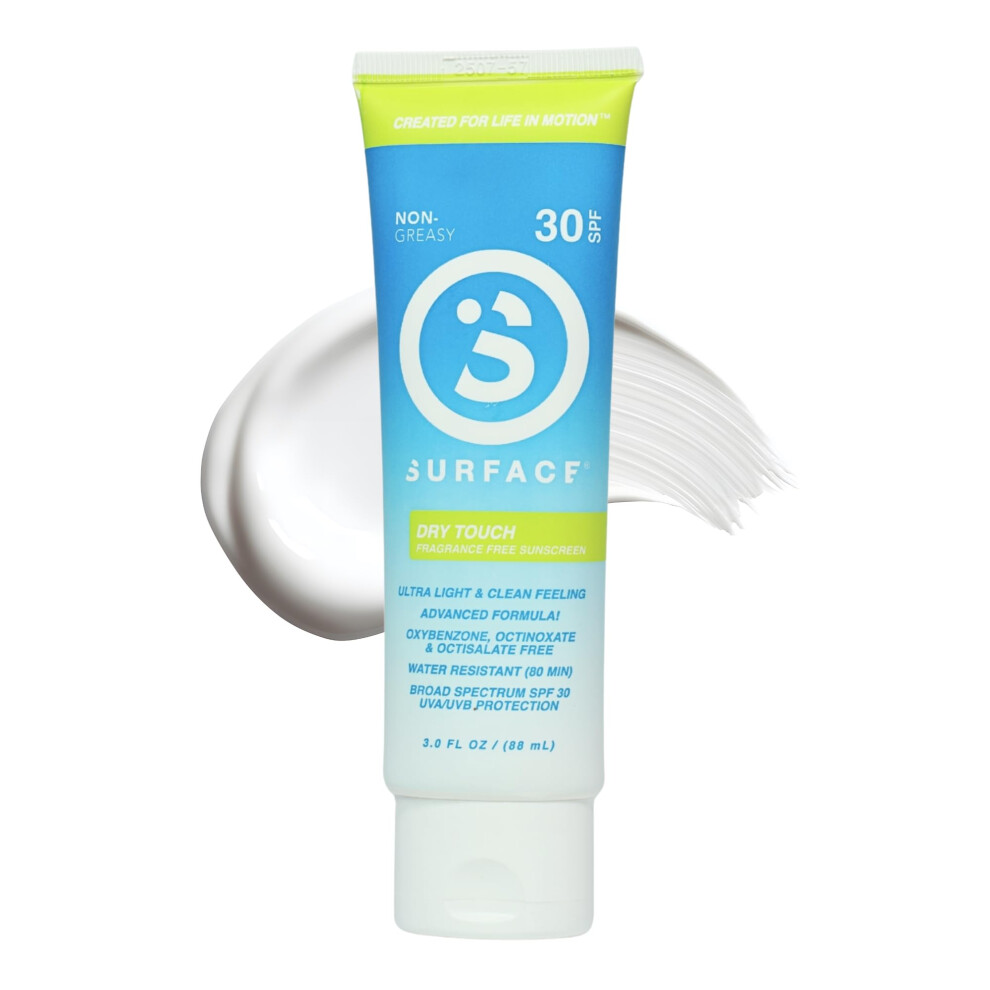 Surface Sun Systems Surface Dry-Touch Lotion Sunscreen - Reef Safe, Ultra-Light & Clean Feeling, Broad Spectrum Uva/Uvb Protection, Paraben Free, Hypoallergenic, Water Re