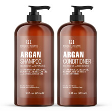 Botanic Hearth Set de Champú y Acondicionador de Aceite de Argán | 16 Fl Oz Cada Uno, Libre de Sulfatos