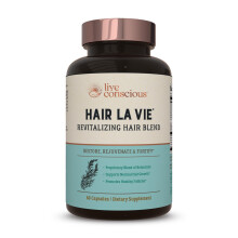 Hair La Vie Live Conscious Vitaminas para el Crecimiento del Cabello con Biotina, Colágeno y Palma Enana
