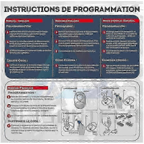 Télécommande électrique pour garage Nice Flo2r-s 433,92 MHz 2