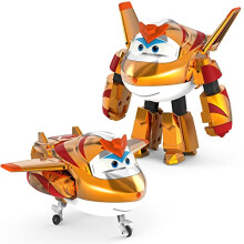 Super Wings 5" Juguetes de Avión Transformador Golden Boy, Figura de Acción, Juguete Volador