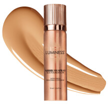 LUMINESS Silk Airbrush Spray Foundation - Full Coverage, Hydrating Formula with Hyaluronic Acid, Aloe Vera
