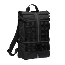 Mochila Chrome Industries Barrage 22L Negra Roll-Top - Resistente al Agua para Trabajo, Escuela, Viajes