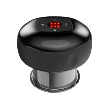 (Black) Intelligent Negative Pressure Cupping - Electric Heating Massage Therapy