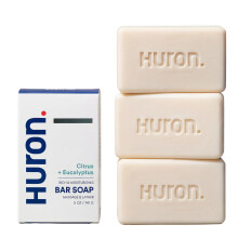 Sapone Bar Huron per Uomini e Donne, Idratante con Aroma di Agrumi + Eucalipto