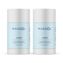 MAGSOL Aluminum Free Deodorant for Women, Premium Natural Deodorant - 4 Total Ingredients, 2 Pack (Jasmine)