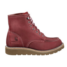 Carhartt Women's 6" Moc Toe Wedge Boot, Burgundy - 6.5 M