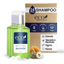 Terra Pure | Eco Botanics Schampo, Vit Te & Honung Hotellprodukter, 10.14 oz (24-pack)
