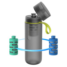 PHILIPS Water GoZero Active BPA-Free Water Bottle with Adventure River/Lake/Spring Water Filter for Hiking, Camping & Fitness Tap Water Filter for Gym