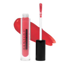DRMTLGY Lip Silk SPF 40 Bold - Tinted Balm, Gloss, Oil with Mineral Sunscreen, Hydrating, Plumping, Non-Sticky Formula, Lip Tint for Women, Moisturize