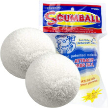 Horizon Scumball Pool & Spa Scum Verwijderende Bal (1 Pack van 2), De Originele USA Gepatenteerde Herbruikbare Scumball