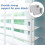 White brackets for blinds 2 inch low profile mounting 3