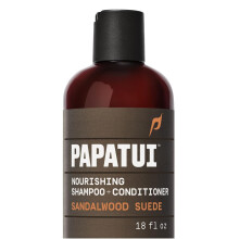PAPATUI de Dwayne Johnson Champú + Acondicionador 2en1 para Hombres | Cabello y cuero cabelludo limpios | Sin sulfatos | Sándalo | 18 oz
