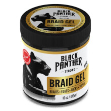 Gel para trenzas Black Panther | Suaviza y Domina el Frizz | Sin Escamas ni Secado | Brillo Alto, Duradero para Trenzas, Dreads, Giros, Trenzas