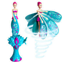 Sky Dancers Turquesa Brillante - Muñeca Voladora Original - Potenciada por Cuerda, Uso Interior o Exterior, Sin Pilas, Regalo para Niños 6+