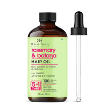 Botanic Hearth 100% Ren Rosemary Batanaolja För Hårväxt & Behandling 2 Fl Oz | Infuserad med Kokosolja