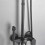 Black brass shower pipe 30cm for bath mixer extend 2