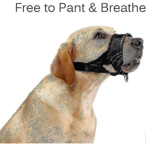 Dog muzzle for XL breeds, anti-bite nylon adjustable ring 1