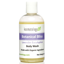 Kosmatology Gel Douche Botanique Bliss Bio | Nettoyage Corps Hydratant | Ingrédients Nourrissants, Lavande et Eucalyptus