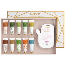 LOVERY Hand Cream och Hand Mask Gåvoset - 10 Scented Hand Lotions & 5 Deep Conditioning Masks