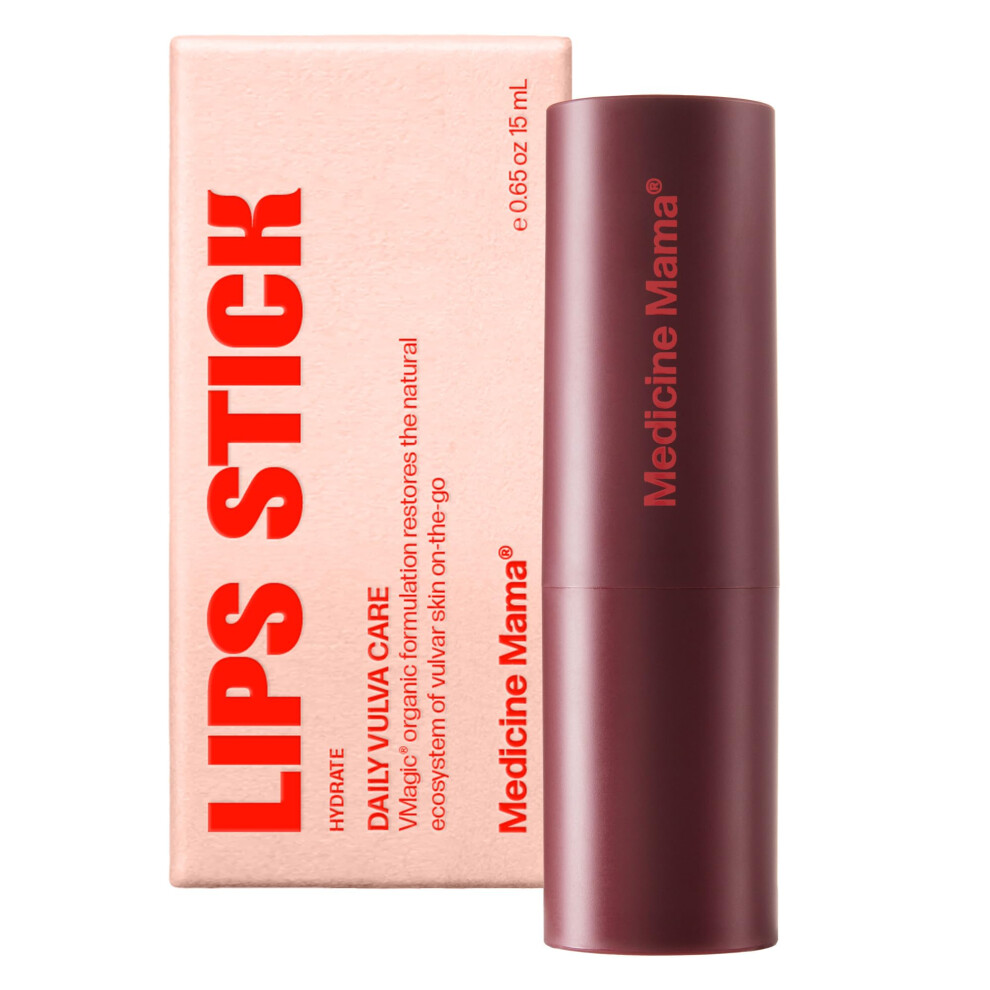 Medicine Mama's Apot Vmagic By Medicine Mama Lips Stick - Travel Size Organic Vulva Balm - Relieves Feminine Dryness, Itching, Burning, Redness, Irritation - Hormone Free