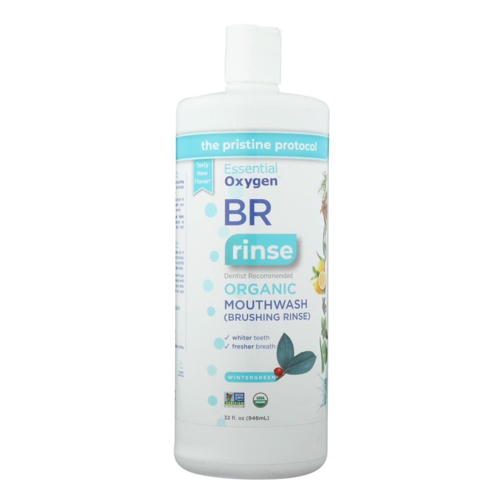 Photos - Toothpaste / Mouthwash Essential Oxygen - Mouthwash Wintergreen - 1 Each-32 Fz(D0102H5N3KT)