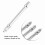 100mm Chrome Tyre Valve Extender Kit 14