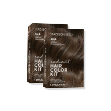 Madison Reed Strålande Hårfärg Kit | 6NA Medium Ash Brown (Monza Brown) för 100% Grå Hårtäcke