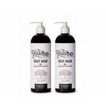 DandyMen Men's Body Wash - Obsidian Cardamom - Djuprengörande Duschgel med Vitamin B5 - 16 oz, 2-Pack