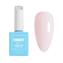 FZANEST Hema-Fri Gummibaserad Gel Polish, TPO-fri Ljusrosa Lätt Skulpteringsgel för Nagelförstärkning