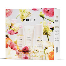PHILIP B. Weightless Collection Discovery Kit ($64 Value) - Set includes Shampoo, Conditioner and Conditioning Water - Uplifting Scent of Magnolia Flo