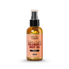 The Mane Attraction TMA Calendula Body Oil 4oz Ekologisk Olja med Solros Mandel Druvkärna & Jojoba