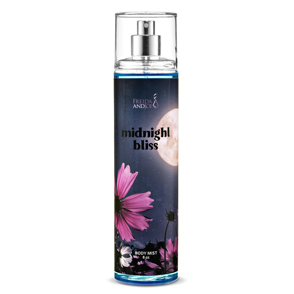 Freida And Joe Freida & Joe Midnight Bliss Body Mist - 8Oz Fine Fragrance Spray For Women | Romantic Floral Scent With Dewy Petals, Jasmine & Warm Musk | Long-Lastin
