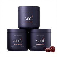 OMI - Peptides for Hair Growth, Gummies for Women with Patented Follicle Fortifying Biotechnology, Now in Delicious Wild Berry Flavor (180 Gummies)