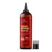 Botanic Hearth 100% Ren Korean Ginseng Olja För Hårväxt & Behandling 6.7 Fl Oz | Med Kokosolja