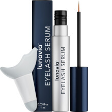 Lunavia Eyelash Serum - Peptide & Botanical 10X Lash Conditioner for Healthier, Stronger-Looking Lashes - Nourishing Lash Serum with Ginseng Extract f