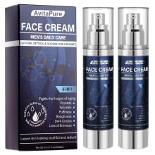 6-in-1 Face Cream for Men - Mens Anti Aging Face Cream w/Caffeine & Retinol to Firm, Hydrate & Refresh Skin, Quick-Absorbing Non-Greasy Formula