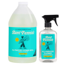 Aunt Fannie's All Purpose Rengöringsmedel Bundle, Multi-yta Spray och Refill, Vinäger för Kök, Bad, Fönster, Bänkar, Citron