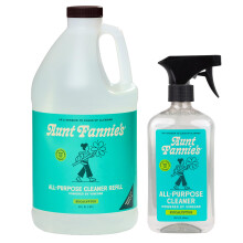 Aunt Fannie's All Purpose Rengöringspaket, Multi-yta Spray och Refyll, Drivs av Vinäger för Kök, Bad, Fönster och Bänkskivor
