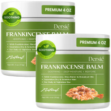 (Pack om 2) Dersie Frankincense Balm, Totalt 8 oz | Lindrar Muskler & Leder, Stöder Hudförnyelse