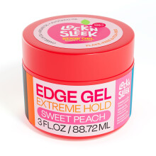 LOCK'N SLEEK Edge Gel, Extremt hållfast kantkontroll, Flake Free, 3 oz (Sweet Peach)