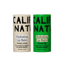 Duo de Baume à Lèvres Hydratant California Naturals, Sans Pétrole, Naturel, Cruelty Free