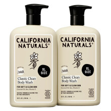 California Naturals Classic Clean Duschgel 2er-Pack, tägliches Duschgel für weiche, gesunde Haut, vegan