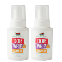 Dabble & Dollop Dole Whip Mango Skummande Kroppstvål 2-Pack - Naturlig Doft, Skonsam för Barn och Familj