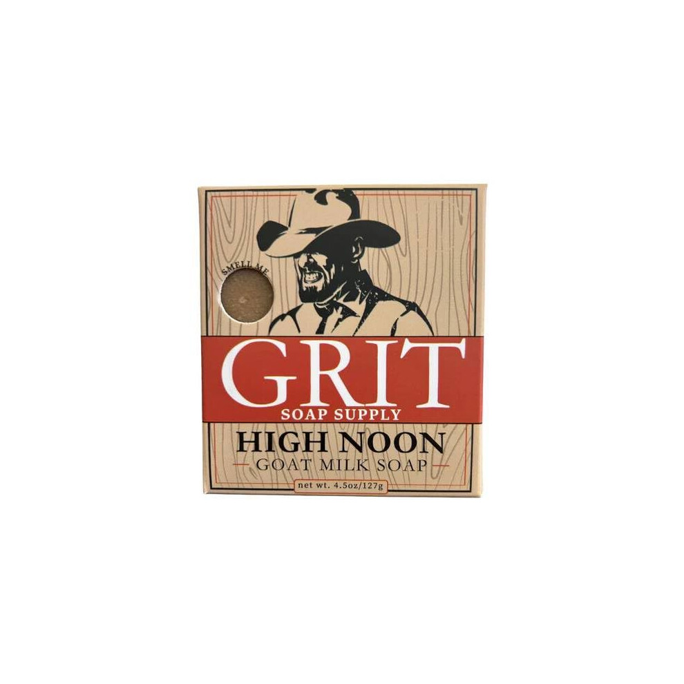 Grit Goat Milk Soap Bar High Noon | Dye-Free Soap Bar | Enriched With Nourishing Goat Milk | 4 Oz