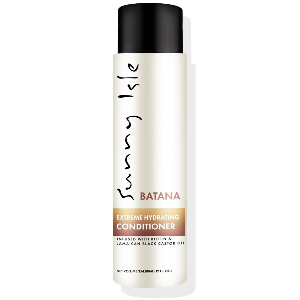 Sunny Isle Batana Anti-Thinning Conditioner - Biotin, Jamaican Black Castor Oil - 12 Fl Oz